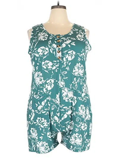 Pre-owned Assorted Brands Romper In Teal