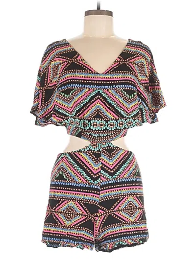 Pre-owned Assorted Brands Romper In Teal