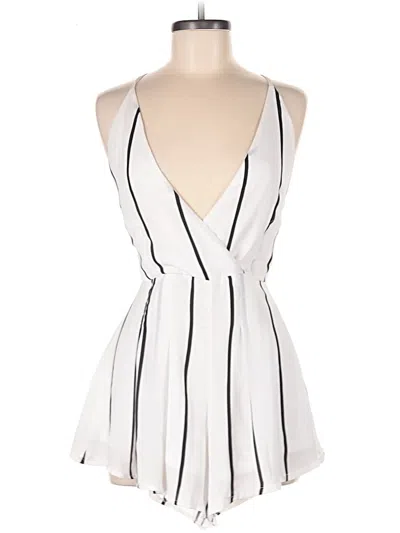 Pre-owned Assorted Brands Romper In White