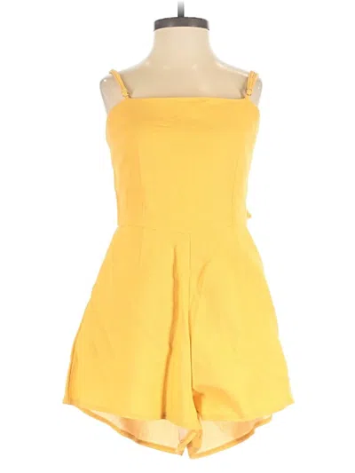 Pre-owned Assorted Brands Romper In Yellow