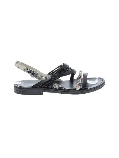 Pre-owned Assorted Brands Sandals In Black