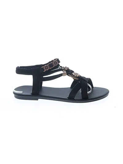 Pre-owned Assorted Brands Sandals In Black