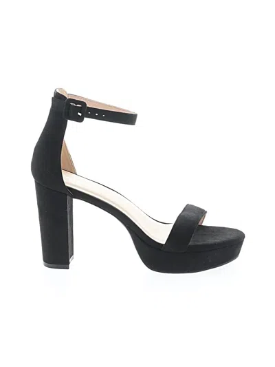 Pre-owned Assorted Brands Sandals In Black