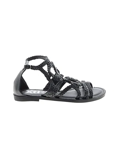 Pre-owned Assorted Brands Sandals In Black