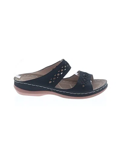 Pre-owned Assorted Brands Sandals In Black