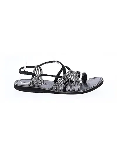 Pre-owned Assorted Brands Sandals In Black