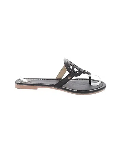 Pre-owned Assorted Brands Sandals In Black