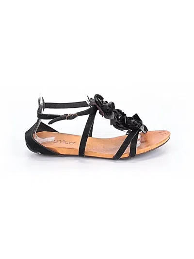 Pre-owned Assorted Brands Sandals In Black
