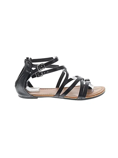 Pre-owned Assorted Brands Sandals In Black