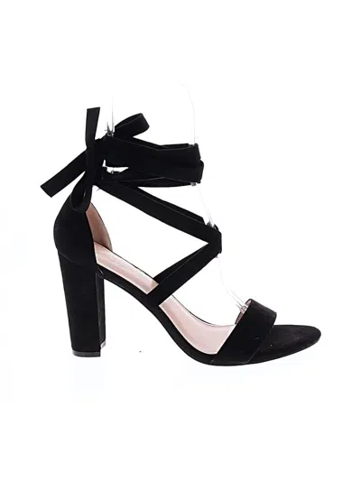 Pre-owned Assorted Brands Sandals In Black