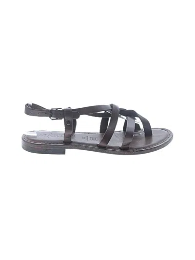Pre-owned Assorted Brands Sandals In Black
