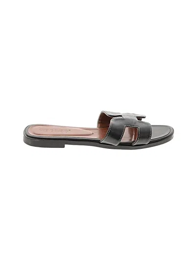 Pre-owned Assorted Brands Sandals In Black