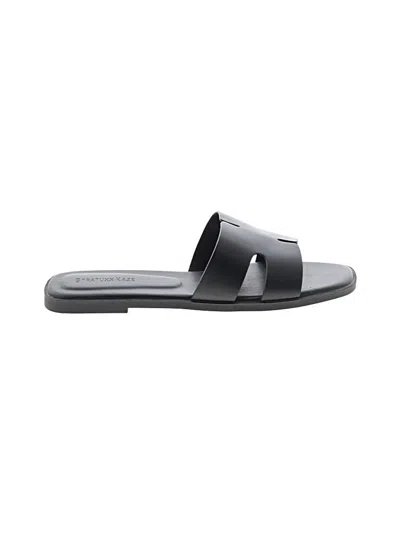 Pre-owned Assorted Brands Sandals In Black