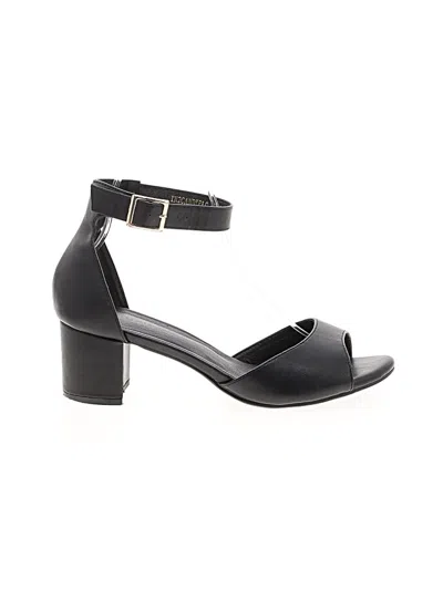 Pre-owned Assorted Brands Sandals In Black