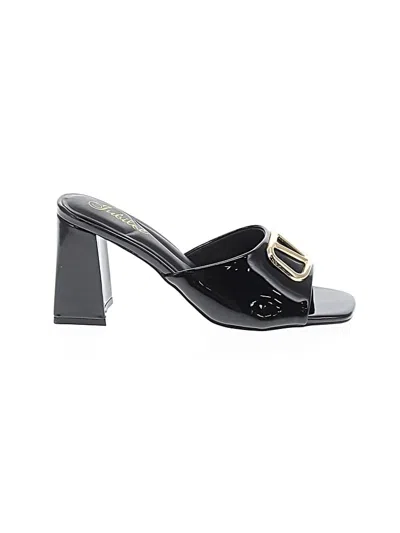 Pre-owned Assorted Brands Sandals In Black