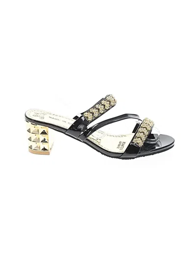 Pre-owned Assorted Brands Sandals In Black