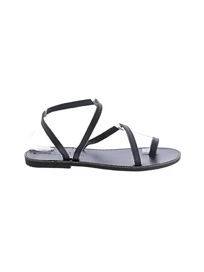Pre-owned Assorted Brands Sandals In Black