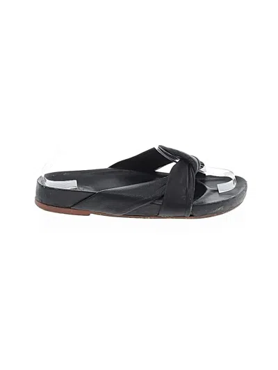 Pre-owned Assorted Brands Sandals In Black