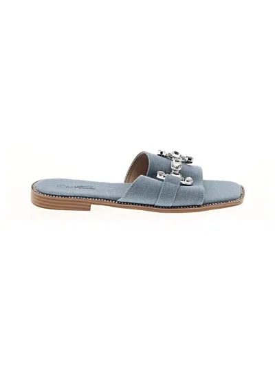 Pre-owned Assorted Brands Sandals In Blue