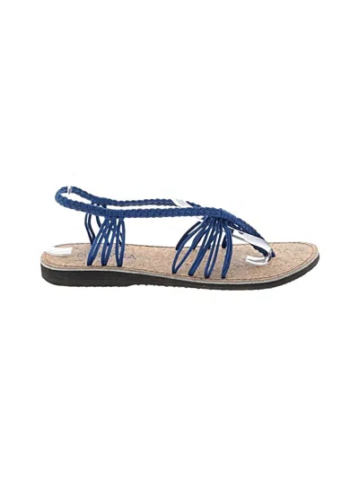 Pre-owned Assorted Brands Sandals In Blue