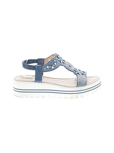 Pre-owned Assorted Brands Sandals In Blue