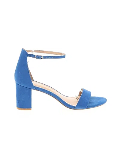 Pre-owned Assorted Brands Sandals In Blue