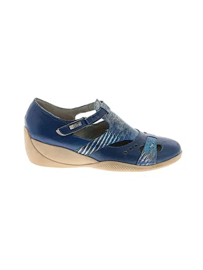 Pre-owned Assorted Brands Sandals In Blue