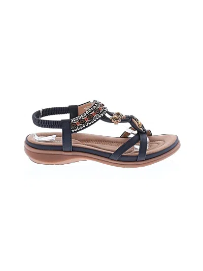 Pre-owned Assorted Brands Sandals In Blue