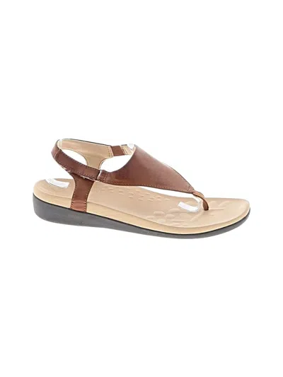 Pre-owned Assorted Brands Sandals In Brown