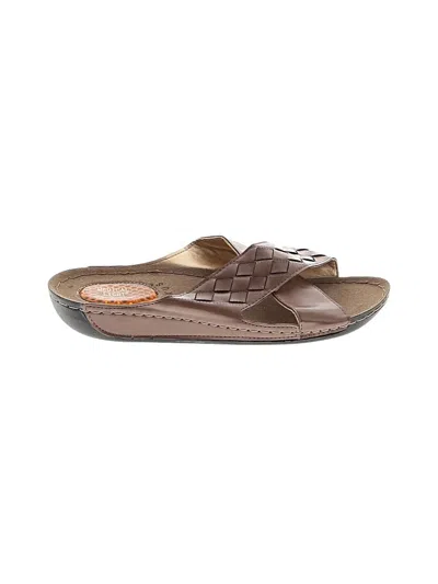 Pre-owned Assorted Brands Sandals In Brown