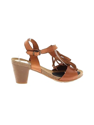 Pre-owned Assorted Brands Sandals In Brown