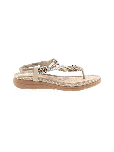 Pre-owned Assorted Brands Sandals In Brown
