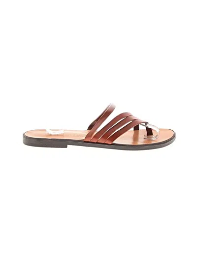 Pre-owned Assorted Brands Sandals In Brown