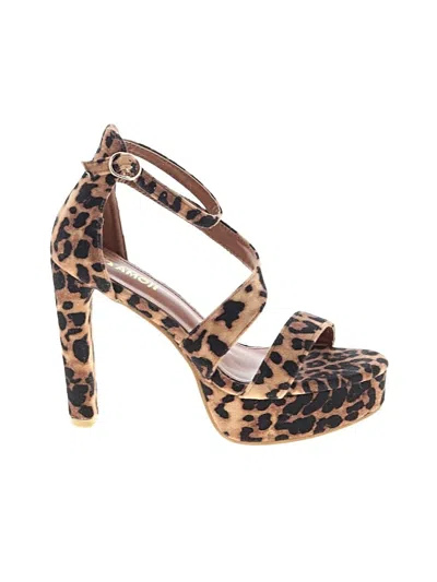 Pre-owned Assorted Brands Sandals In Brown