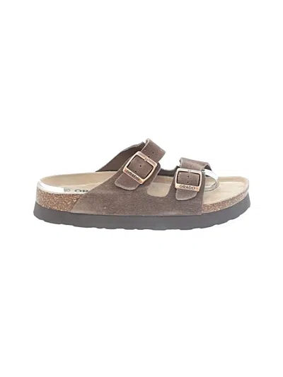 Pre-owned Assorted Brands Sandals In Brown