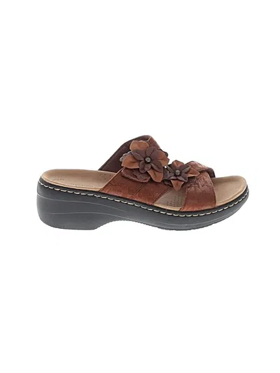Pre-owned Assorted Brands Sandals In Brown