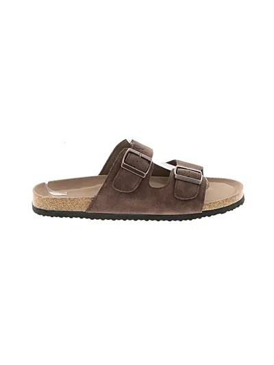 Pre-owned Assorted Brands Sandals In Brown
