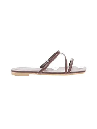 Pre-owned Assorted Brands Sandals In Brown
