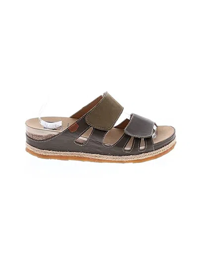 Pre-owned Assorted Brands Sandals In Brown