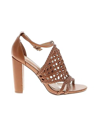 Pre-owned Assorted Brands Sandals In Brown