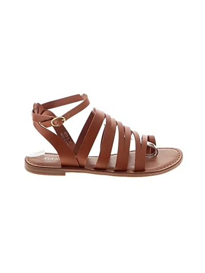 Pre-owned Assorted Brands Sandals In Brown