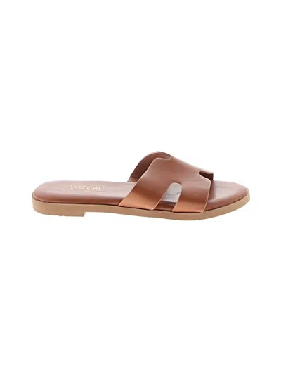 Pre-owned Assorted Brands Sandals In Brown