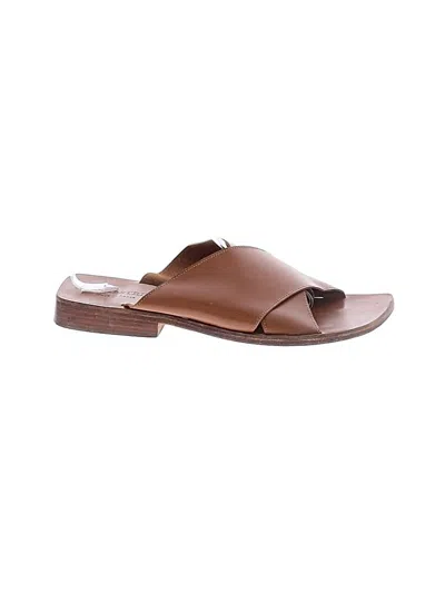 Pre-owned Assorted Brands Sandals In Brown