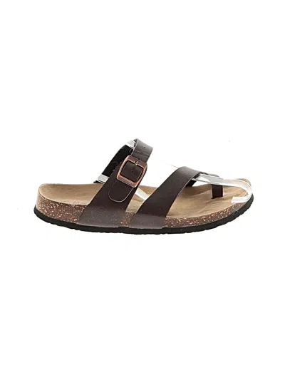 Pre-owned Assorted Brands Sandals In Brown