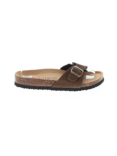 Pre-owned Assorted Brands Sandals In Brown