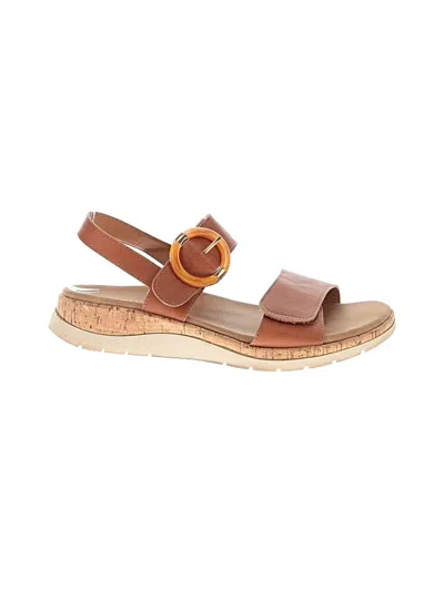 Pre-owned Assorted Brands Sandals In Brown