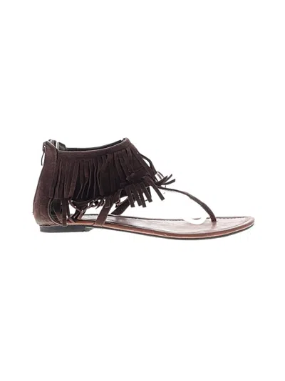 Pre-owned Assorted Brands Sandals In Brown