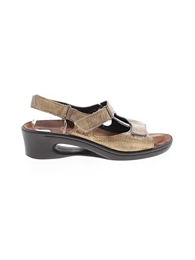 Pre-owned Assorted Brands Sandals In Brown