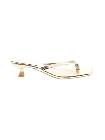 Pre-owned Assorted Brands Sandals In Gold