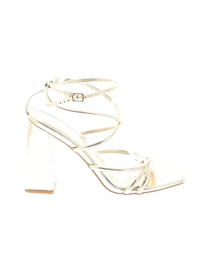 Pre-owned Assorted Brands Sandals In Gold